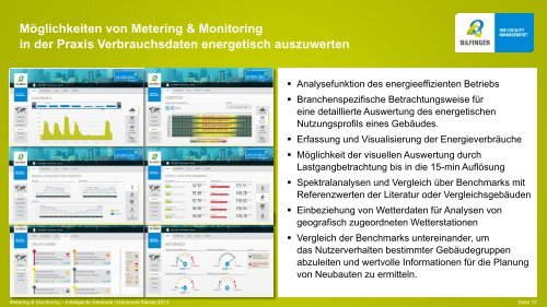 Metering+Monitoring: Energie- und MedienverbrÃ¤uche in ... - Bilfinger