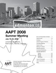 AAPT 2008 - American Association of Physics Teachers