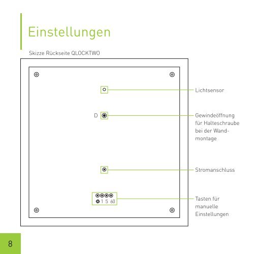 Bedienungsanleitung Bitte Vor GeBrauch sorGfältiG lesen - QlockTwo