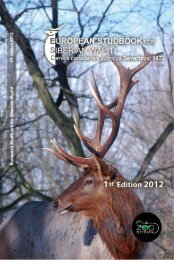 European Studbook for Siberian wapiti Cervus ... - Zoo Ostrava
