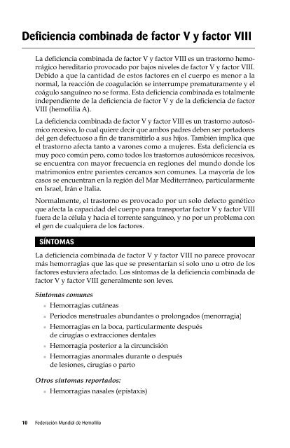 ¿Qué son las deficiencias poco comunes de factores de la ...