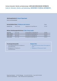 Forschungsbericht 1999-2002 - Universitätsklinikum Göttingen