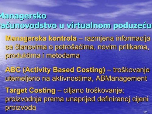 3. Koncept virtualne organizacije poslovanja