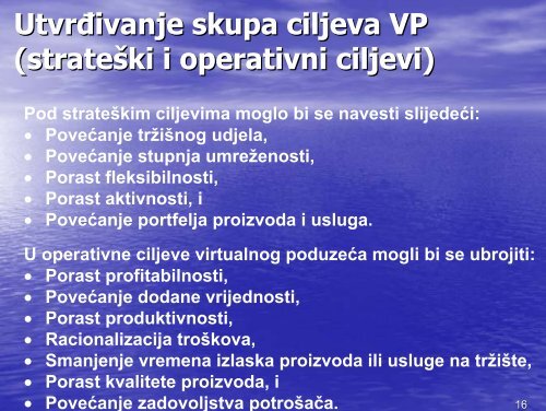 3. Koncept virtualne organizacije poslovanja