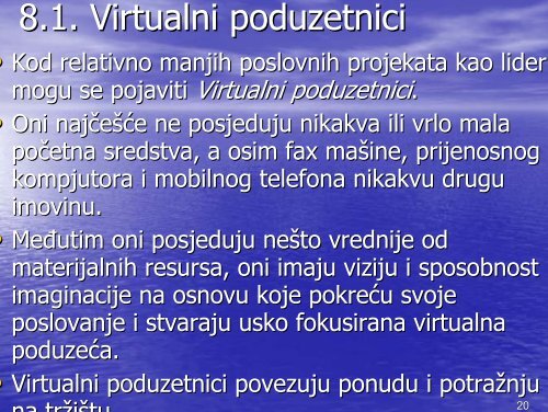 3. Koncept virtualne organizacije poslovanja