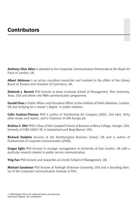 Handbook of Corporate Communication and Public ... - Blogs Unpad