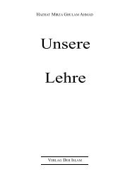 Unsere Lehre - Ahmadiyya Muslim Jamaat Deutschland