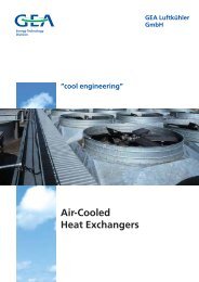 Air-Cooled Heat Exchangers Configurations - GEA Heat Exchangers