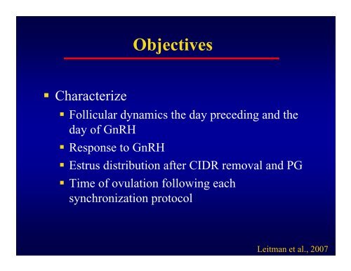 Estrus Synchronization Protocols for Heifers