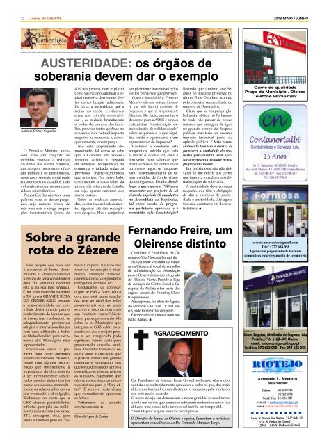 autárquicas em foco - Jornal de Oleiros