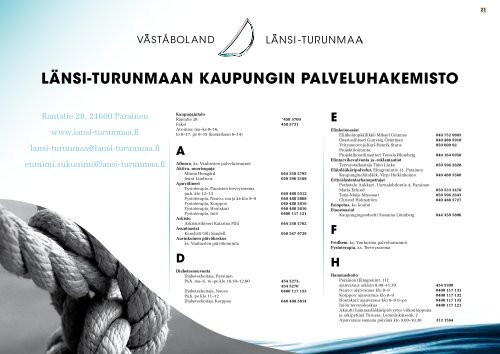 Koko palveluluettelo PDF-tiedostona - VÃ¤stÃ¥bolands FÃ¶retagare