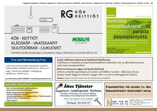 Koko palveluluettelo PDF-tiedostona - VÃ¤stÃ¥bolands FÃ¶retagare