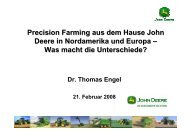 Precision Farming aus dem Hause John Deere in Nordamerika und ...