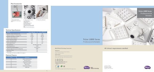 TriLite LS800 Series - BenQ Medical Technology