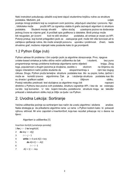 Seminarski rad: UÄenje algoritama u Pythonu - phy.hr - Prijava