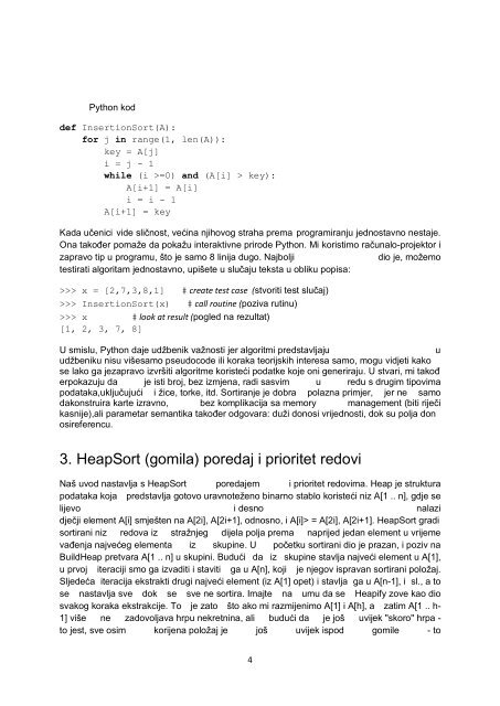 Seminarski rad: UÄenje algoritama u Pythonu - phy.hr - Prijava