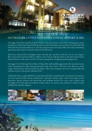 Outrigger Accommodation Fact Sheet (PDF, 854KB)