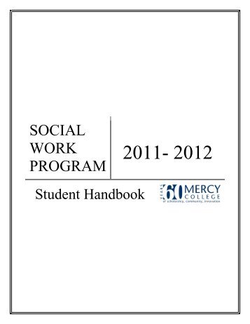 SOCIAL WORK PROGRAM - Mercy College