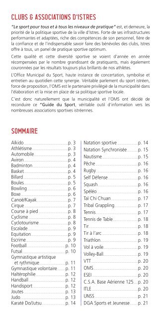 clubs & associations d'istres