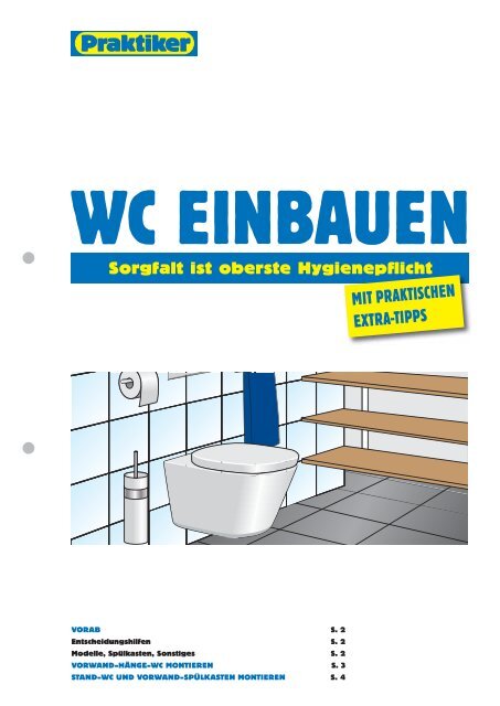 wc einbauen - Praktiker