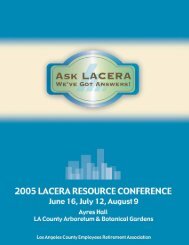 LACERA Resource Conference Handbook