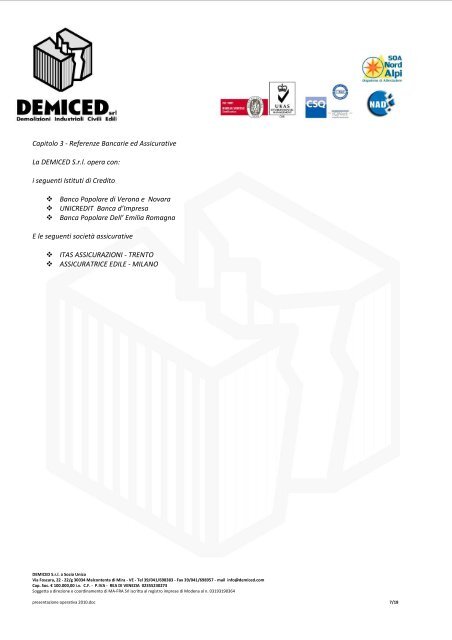 Presentazione Operativa - European Demolition Association