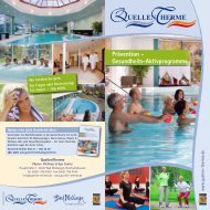 Prävention - Gesundheits-Aktivprogramme - Quellen Therme ...