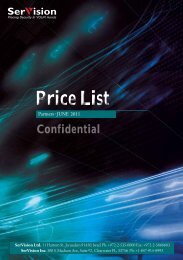 Price List - SerVision