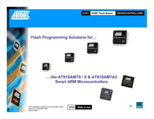 At91 Sam Flash Programming Solutions