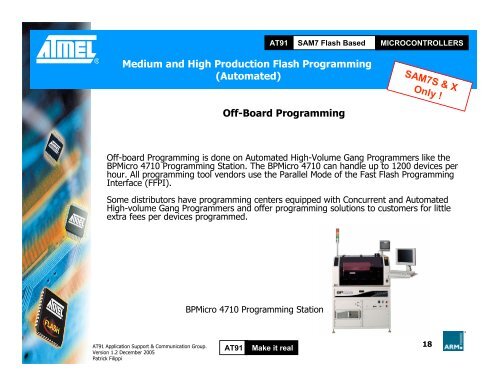 AT91-SAM - Flash Programming Solutions