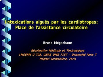 Intoxications par les cardiotropes