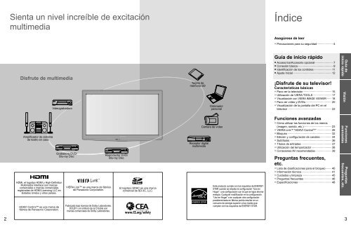 MANUAL DE OPERACION TC-L37C22X - ESPAÃ OL(es) - Panasonic