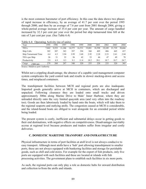 DTIS, Volume I - Enhanced Integrated Framework (EIF)