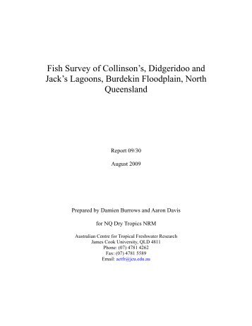 Fish Survey of Collinsons,Didgeridoo and Jack's Lagoons - Wiki