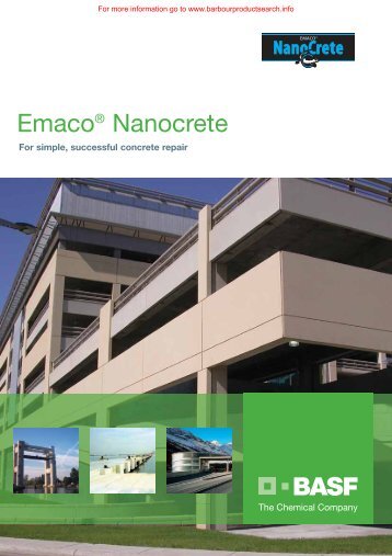 EmacoÂ® Nanocrete brochure - Barbour Product Search