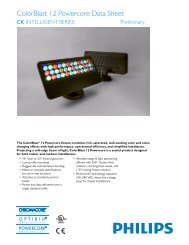 ColorBlast 12 Powercore Data Sheet - Architectural Lighting ...