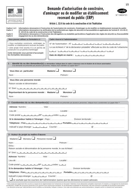 Cerfa 13703 6 autre demandeur