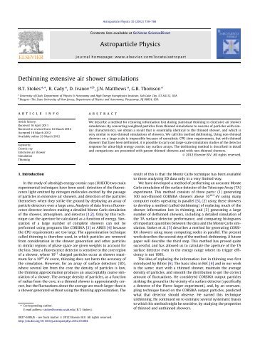 Dethinning extensive air shower simulations