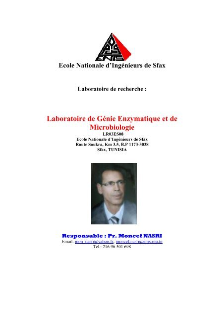 Laboratoire De Ga C Nie Enzymatique Et De Microbiologie Laboratoire De Ga C Nie Enzymatique Et De Microbiologie