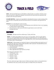 NFHS – All CYO Athletics Track and Field teams will participate in ...