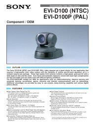 EVI-D100 (NTSC) EVI-D100P (PAL) - Aegis Electronic Group