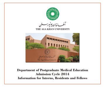 Programme Information Brochure - Aga Khan University