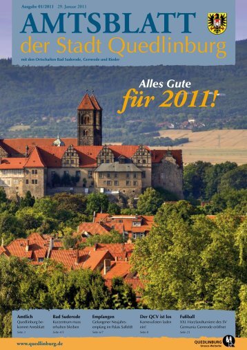 für 2011! Alles Gute - Quedlinburg