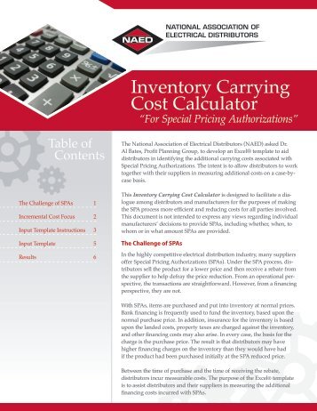 Inventory Carrying Cost Calculator - National Association of ...