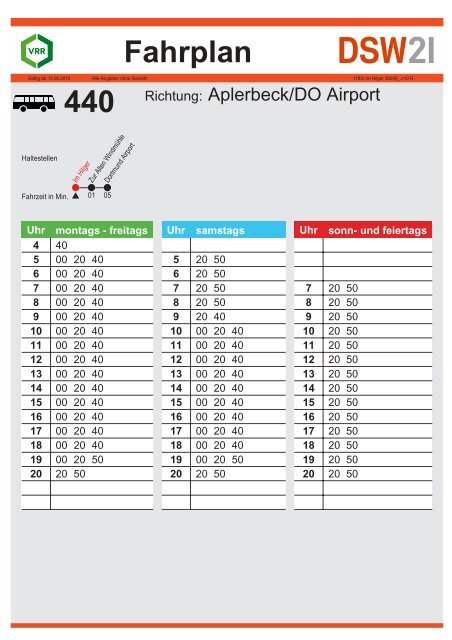 Busverbindung nach Dortmund Airport