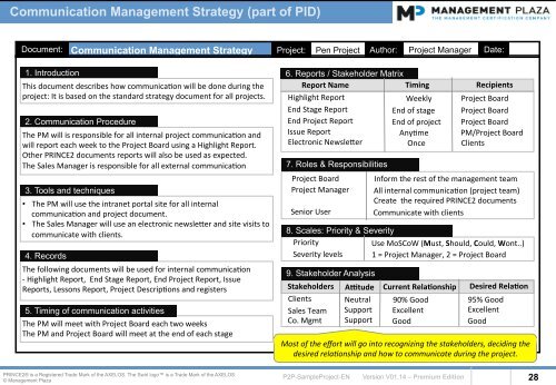 PRINCE2-SampleProject-Premium-MP847