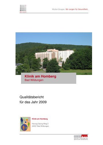 Klinik am Homberg - Qualitätsmanagement und Evaluation der ...