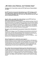 Interview mit Dr. Frank Littwin, Leiter der PPP-Task