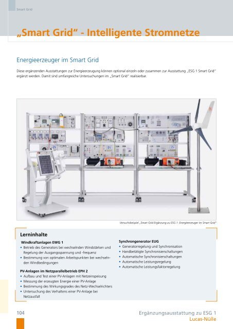 Trainingssysteme für die Elektrische ... - Lucas-Nülle Lehr