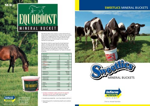 sweetlics bucket leaflet:Layout 1 - Inform Nutrition